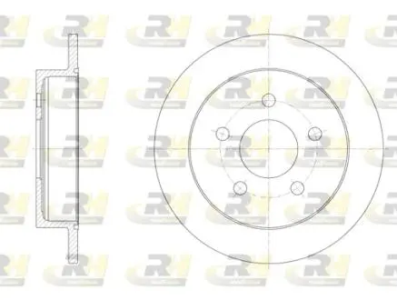 Фото гальмівний диск ROADHOUSE 6719.00 Гальмівний диск ROADHOUSE 6719.00