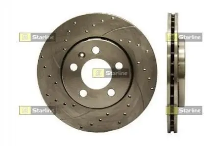 Тормозной диск перфорированный STARLINE PB 1067S