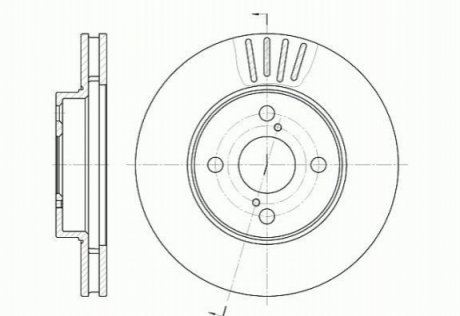 Гальмівний диск ROADHOUSE 6742.10 (фото 1)