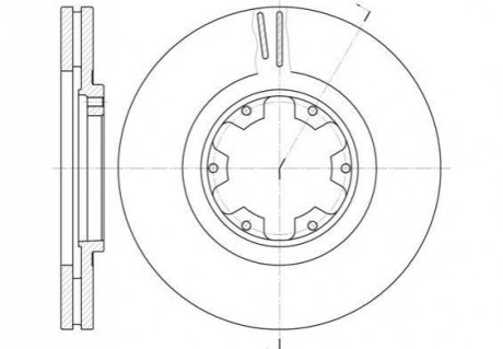 Тормозной диск ROADHOUSE 6899.10 (фото 1)