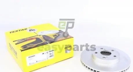 Диск гальмівний (передній) Toyota Prius 08- (255x25) PRO TEXTAR 92225003