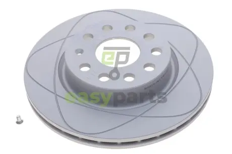 Диск гальмівний (передній) Audi A3/Skoda Octavia/VW Caddy/Golf 03- (280x22) (з покр) PowerDisc ATE 24.0322-0210.1