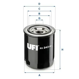 Фiльтр масляний UFI 23.243.00