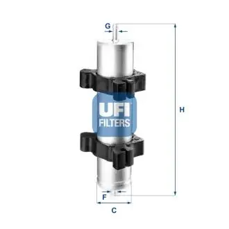 Фiльтр паливний UFI 31.824.00