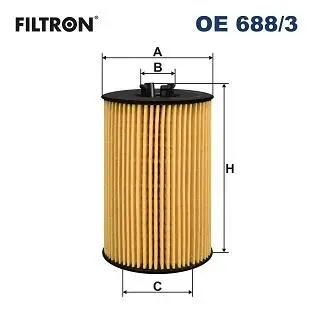 Фiльтр масляний FILTRON OE688/3