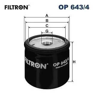 Фильтр масляный FILTRON OP643/4