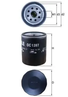 Фільтр масляний Citroen Jumper/Peugeot Boxer 2.0HDi 15- MAHLE / KNECHT OC1397