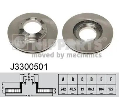 Тормозные диски NIPPARTS J3300501