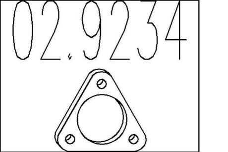 Прокладка, труба выхлопного газа MTS 02.9234