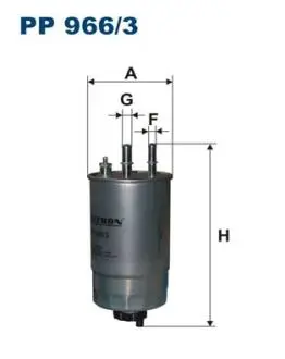 Фiльтр паливний FILTRON PP966/3
