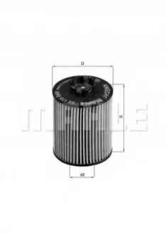 Масляный фильтр MAHLE / KNECHT OX173D