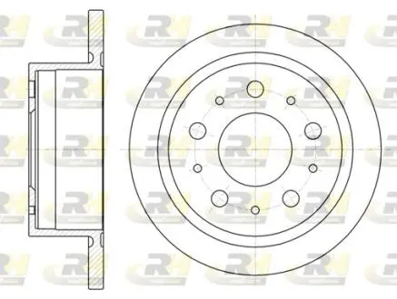 Диск тормозной задний D300 CITROEN Jumper 06-14 ROADHOUSE 61057.00