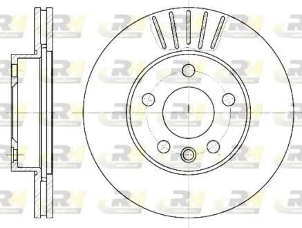 Гальмівний диск перед. T4 2.5TDI 96-03 (R15) ROADHOUSE 6551.10
