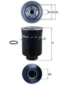 Фільтр паливний Ford Ranger/Mitsubishi L200 2.5-3.0 TDCi 7-12 MAHLE / KNECHT KC261D