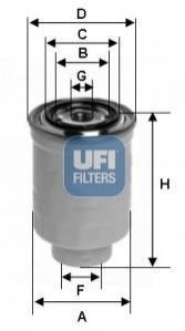 Фильтр топливный UFI 24.465.00 (фото 1)