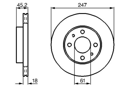 Тормозной диск BOSCH 0986478459