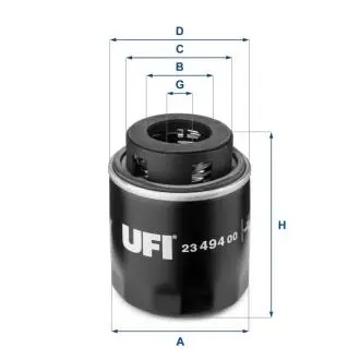 Фільтр масляний UFI 23.494.00