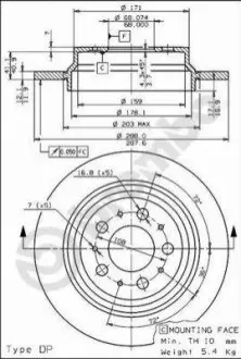Тормозной диск BREMBO 08.7765.75