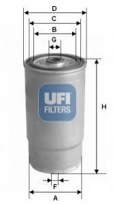Паливний фільтр UFI 24.379.00