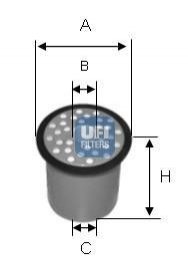 Топливный фильтр UFI 24.388.00 (фото 1)