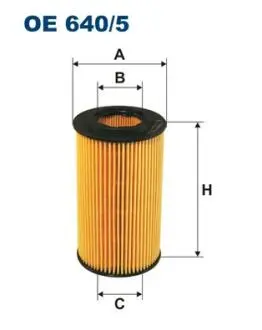 Фiльтр масляний FILTRON OE640/5