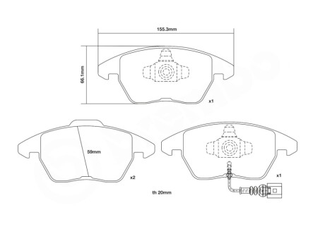 Не поставляется BREMBO 07.B314.52