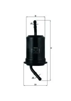 Фільтр паливний Mazda 323/626/MX-3/RX-7 1.3-1.8 -02 MAHLE / KNECHT KL115