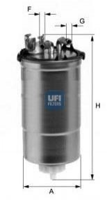 Фильтр топливный UFI 24.428.00