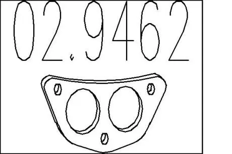 Прокладка, труба выхлопного газа MTS 02.9462