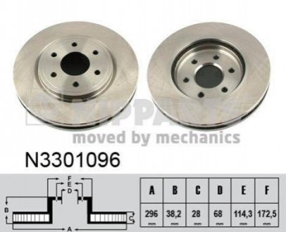 Тормозные диски NIPPARTS N3301096 (фото 1)