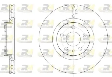 Тормозной диск ROADHOUSE 61501.10