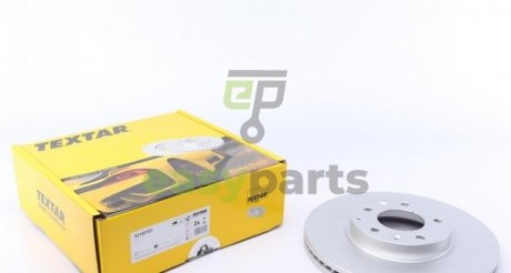 Диск гальмівний (передній) Mazda 6 07-13 (299x25) PRO TEXTAR 92180703 (фото 1)