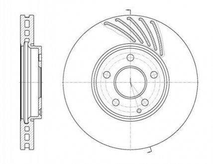 Тормозной диск ROADHOUSE 61140.10 (фото 1)