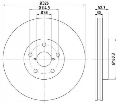Тормозной диск TEXTAR 92194303 (фото 1)