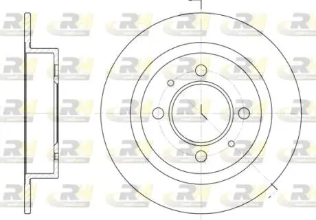 Гальмівний диск ROADHOUSE 6424.00