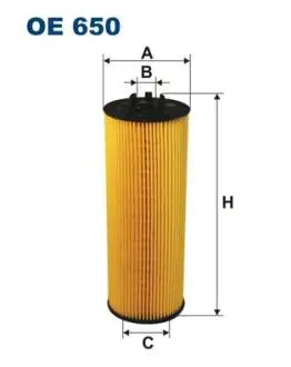 Фiльтр масляний FILTRON OE650
