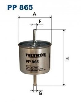 Фiльтр паливний FILTRON PP865 (фото 1)
