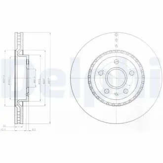 Гальмiвнi диски Delphi BG9068