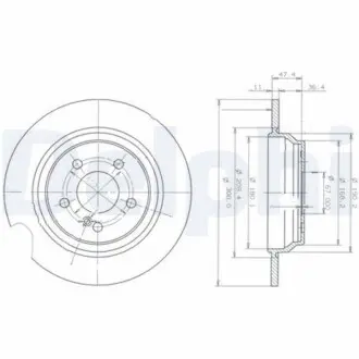 Гальмiвнi диски Delphi BG3725