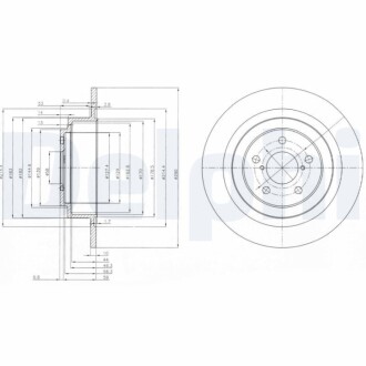 Гальмiвнi диски Delphi BG4154