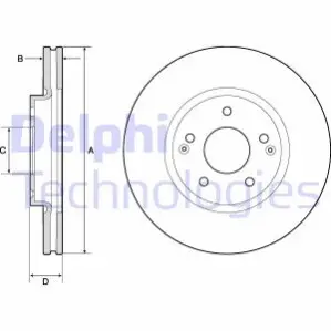 Гальмiвнi диски Delphi BG4809C