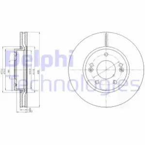 Гальмiвнi диски Delphi BG4281C