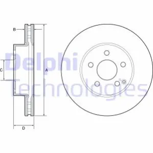 Гальмiвнi диски Delphi BG4945C