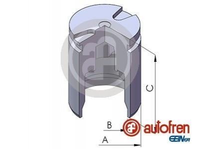 Поршень супорта (заднього) Citroen C4/Peugeot 4008/Mitsubishi Outlander 1.6-3.0 02.10- (41x45mm) (Akebono) AUTOFREN D025704