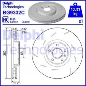 Тормозные диски Delphi BG9332C