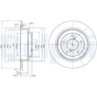 Гальмiвнi диски Delphi BG2826