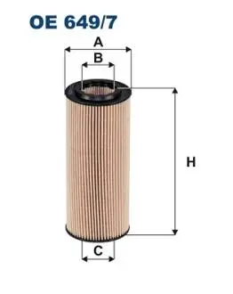Фiльтр масляний FILTRON OE6497