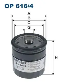 Фiльтр масляний FILTRON OP6164