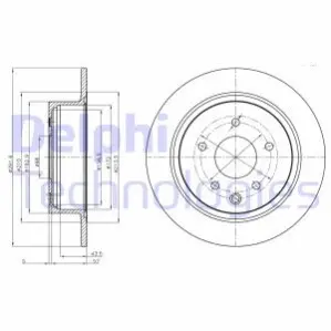 Гальмiвнi диски Delphi BG4108C