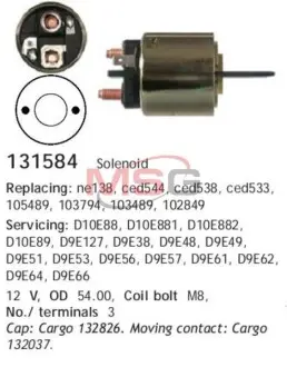 Реле втягуюче CARGO 131584